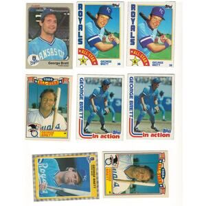 Topps 1970's - 1980's George Brett 23 Card Lot
